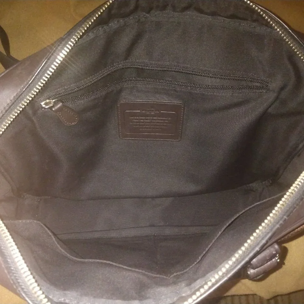 ❤️COACH Perry Slim Laptop Briefcase Bag + Shoulder Strap and Dustbag